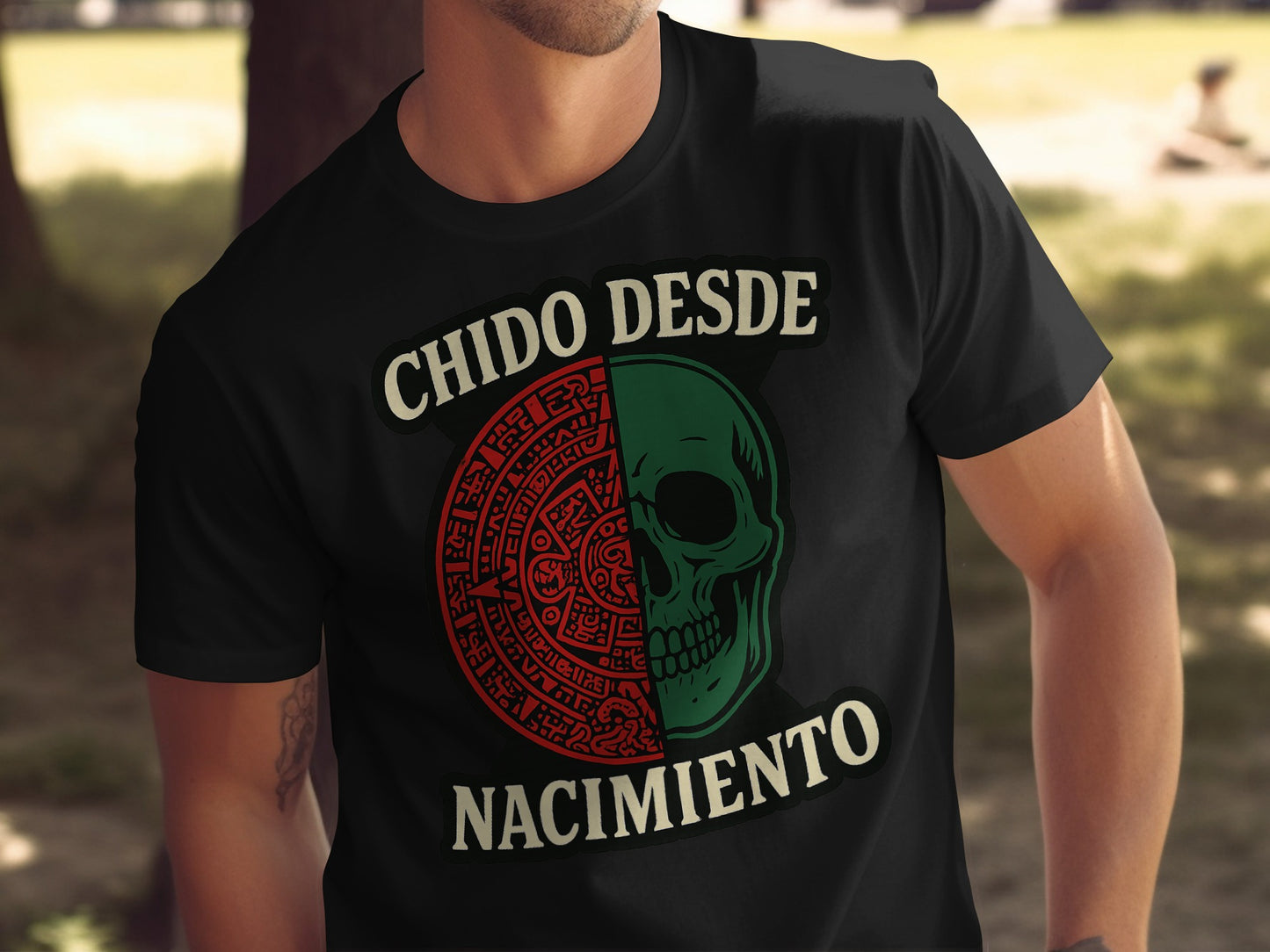 Chido Desde Nacimiento Skull Print Shirt product
