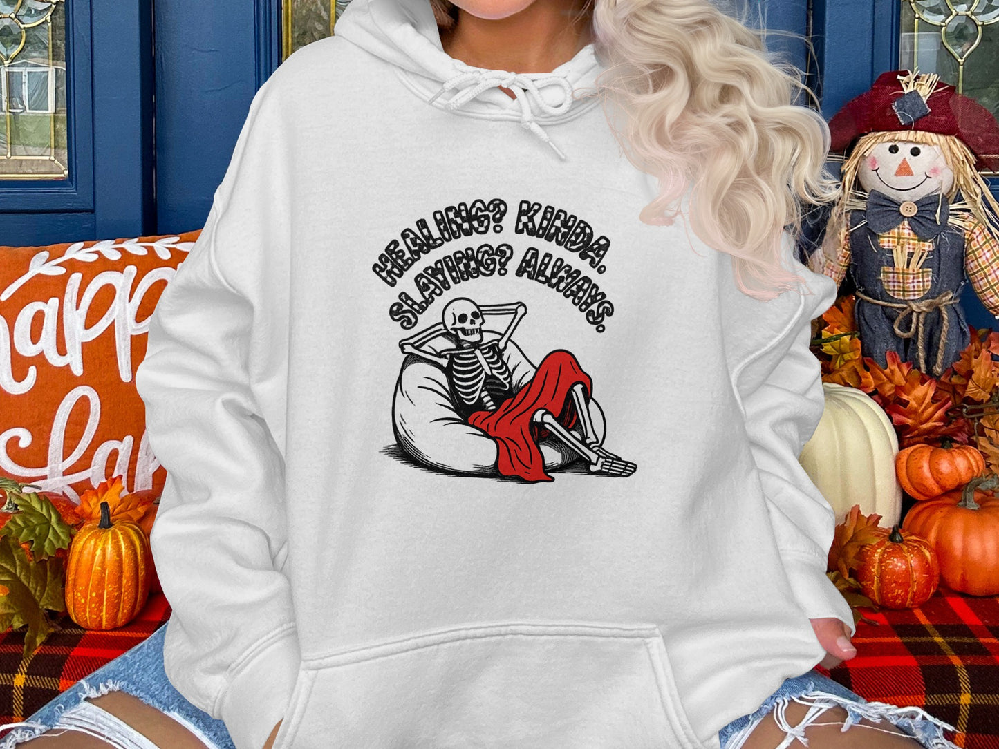 Relaxing Skeleton Graphic Hoodie product