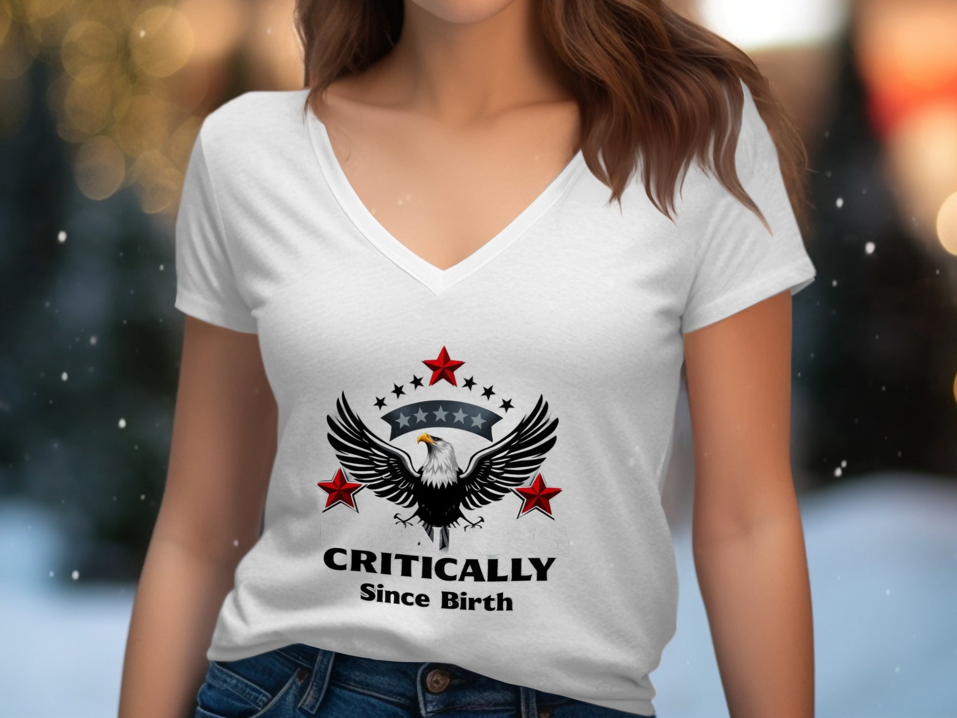 Patriotic Eagle Critically Since Birth Shirt product