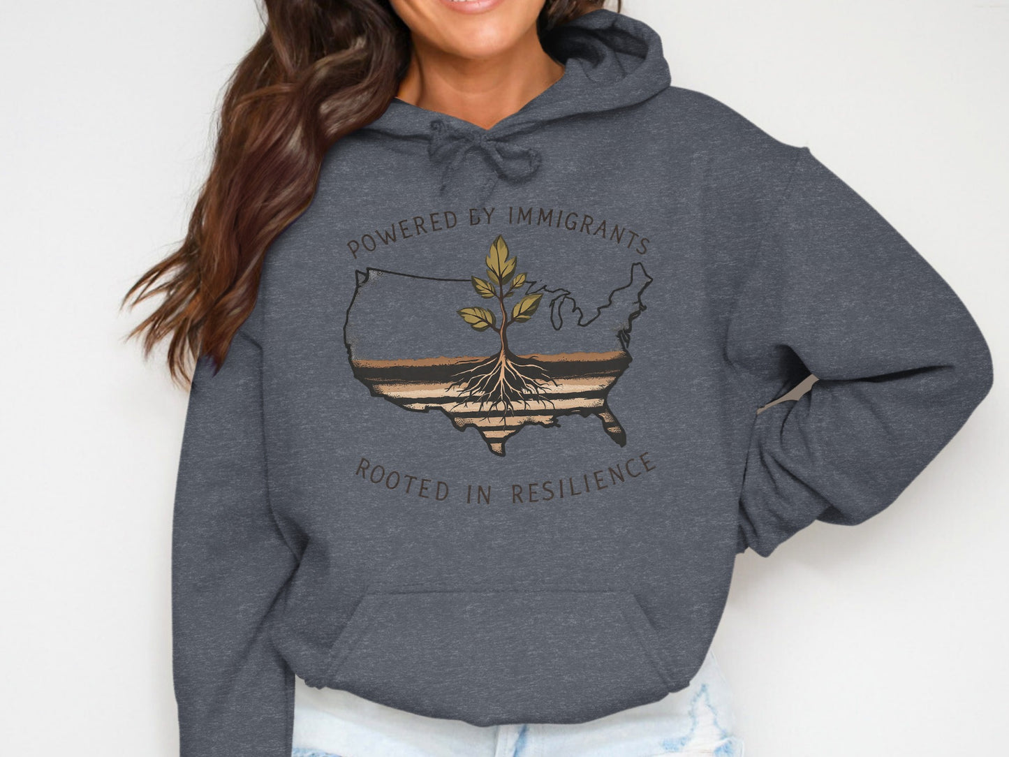 Powered by Immigrants Rooted in Resilience Hoodie product