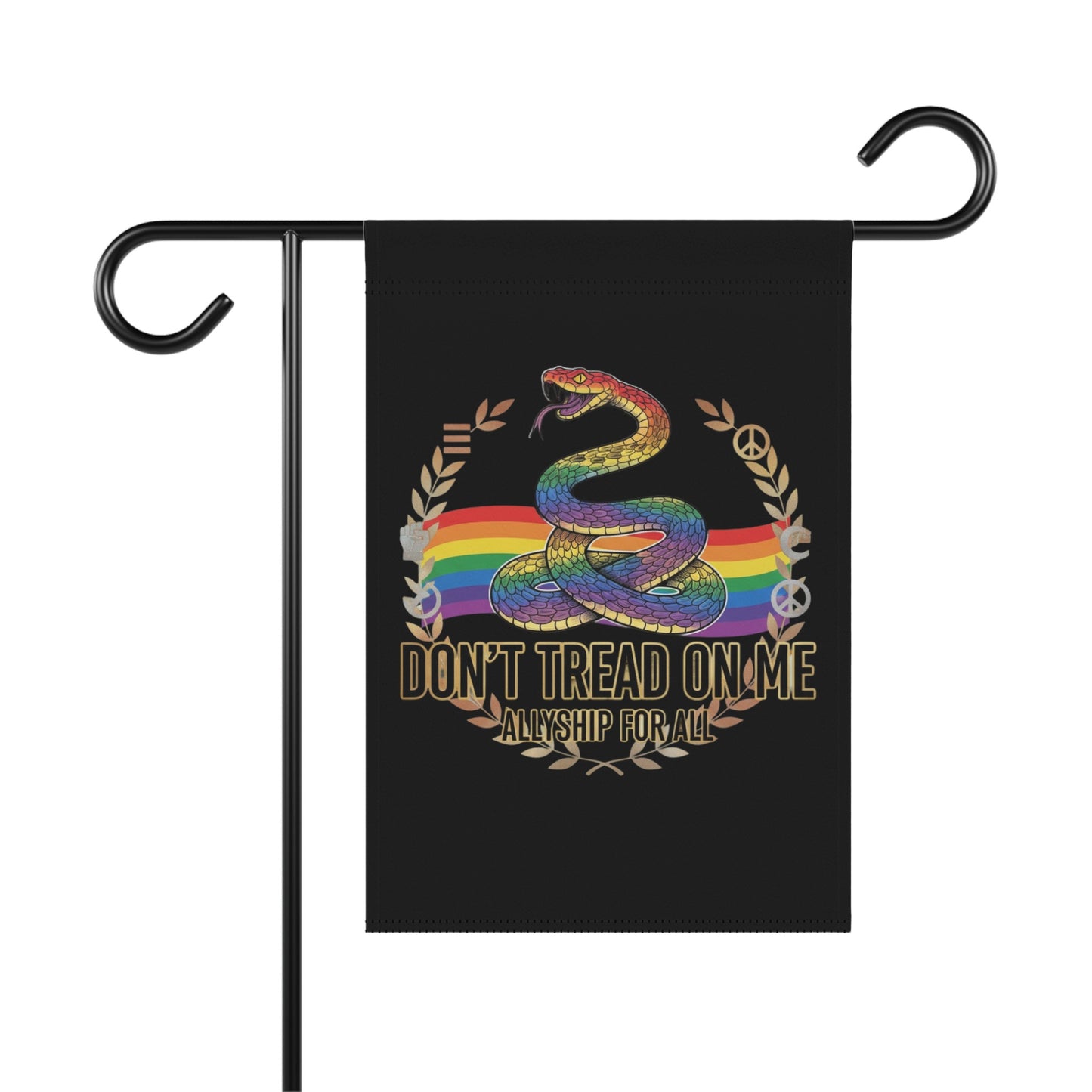Don't Tread On Me Allyship For All Garden Flag product
