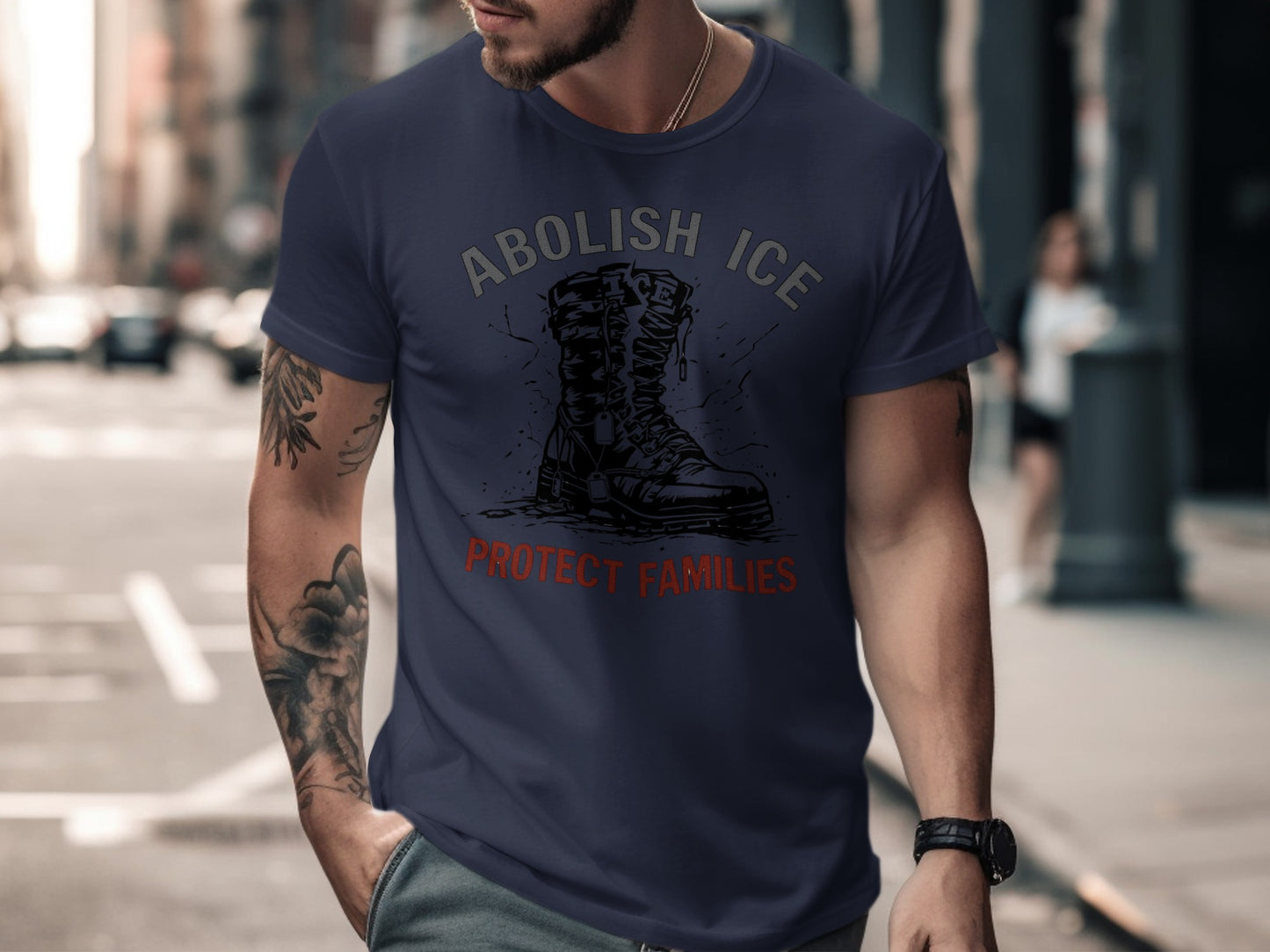 Abolish ICE Protect Families Statement T-Shirt