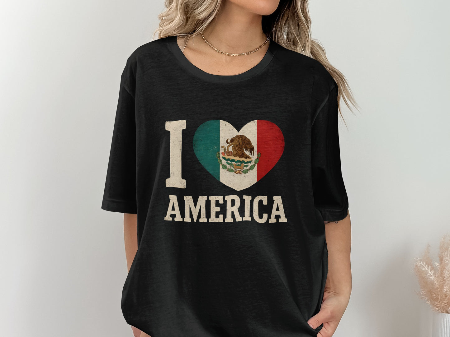 I Heart America Graphic Printed Black Shirt product type