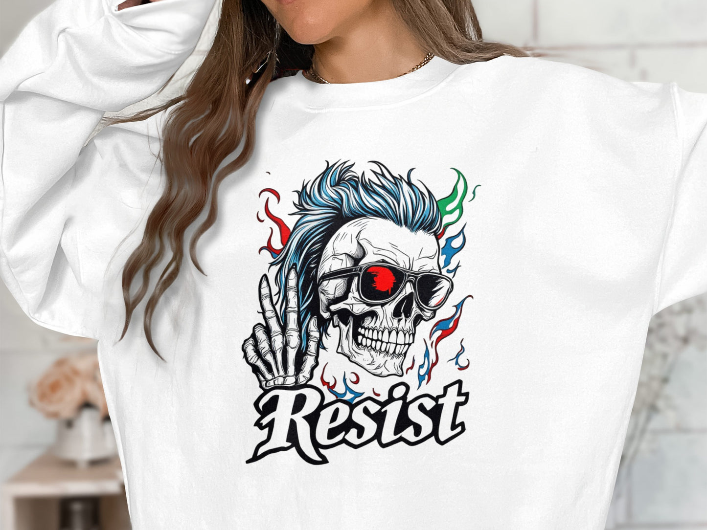 Resist Skull Graphic Sweatshirt Product Type