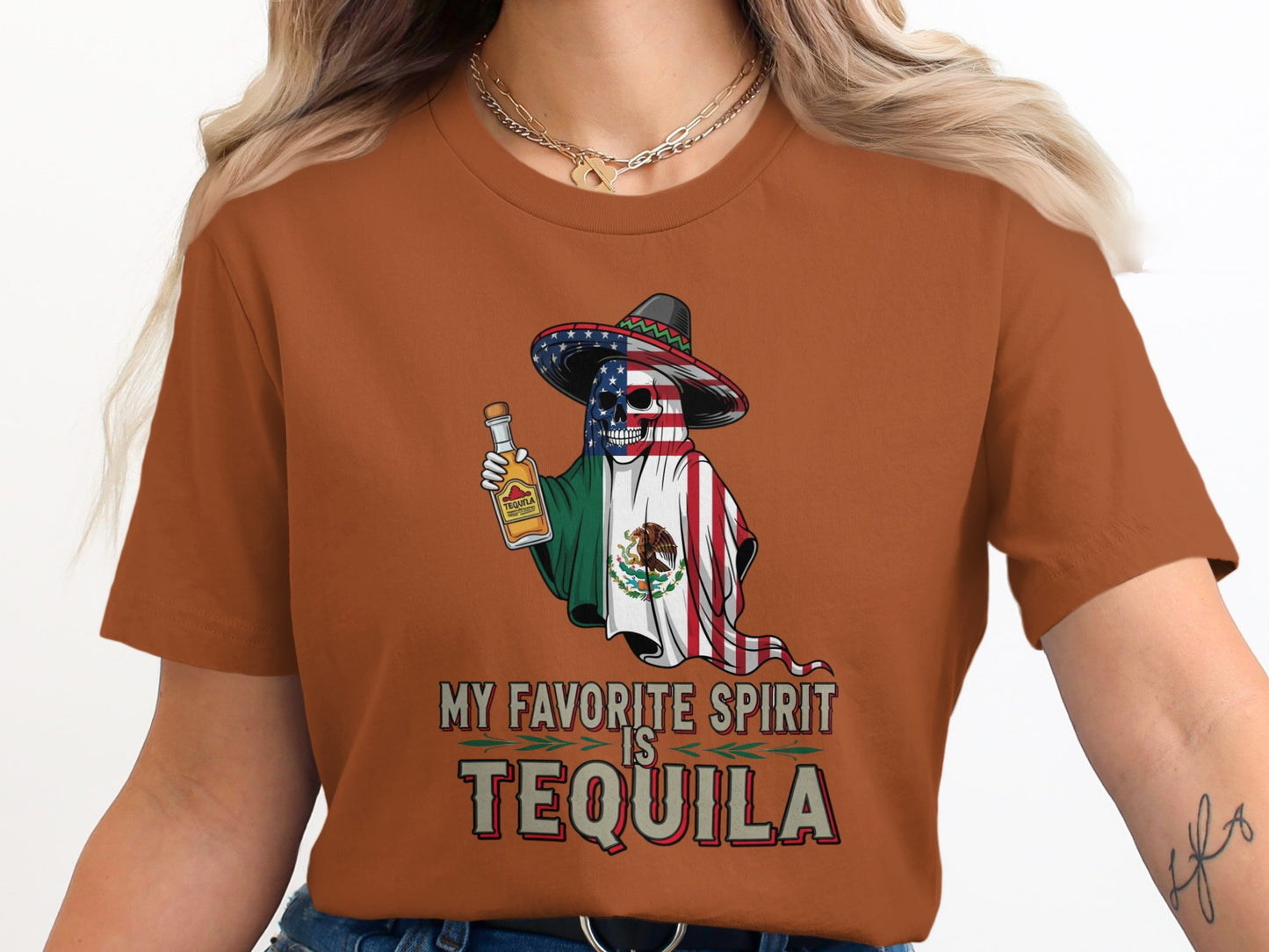 My Favorite Spirit Is Tequila Graphic T-shirt product