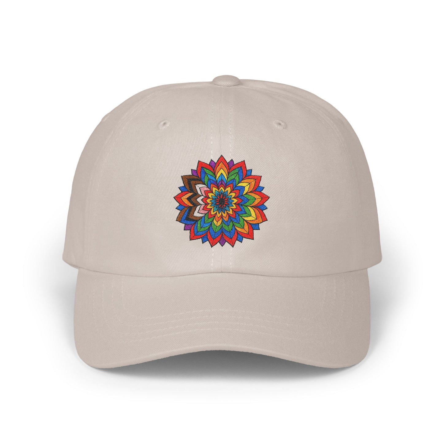Vibrant Multicolor Mandala Embroidered Cap product