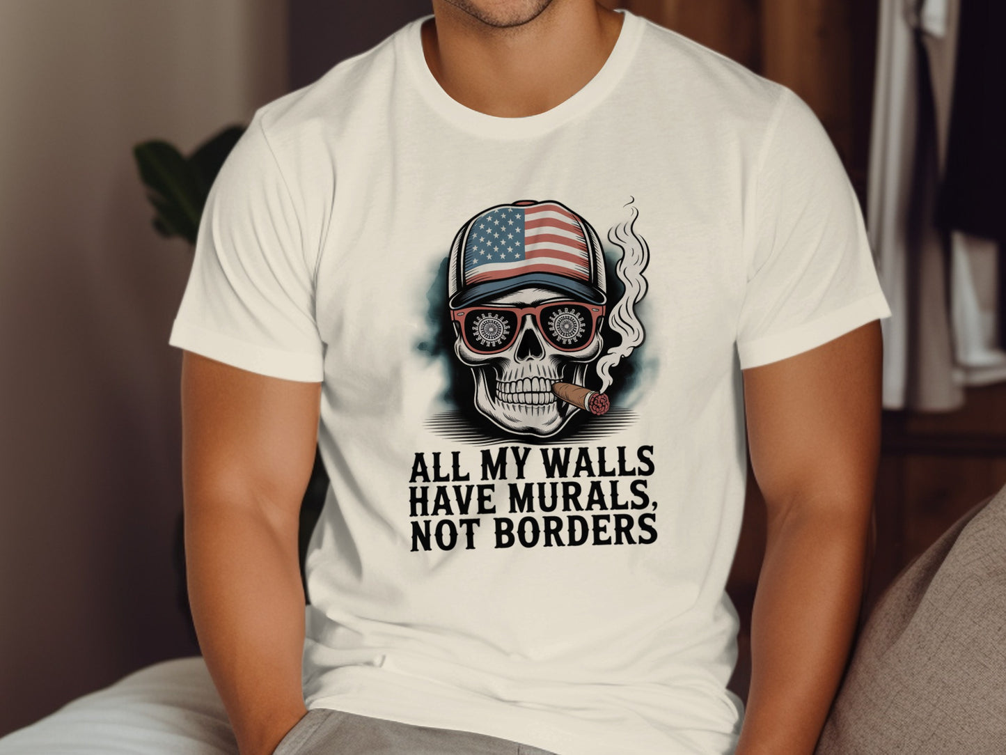 All My Walls Have Murals Not Borders T-shirt product