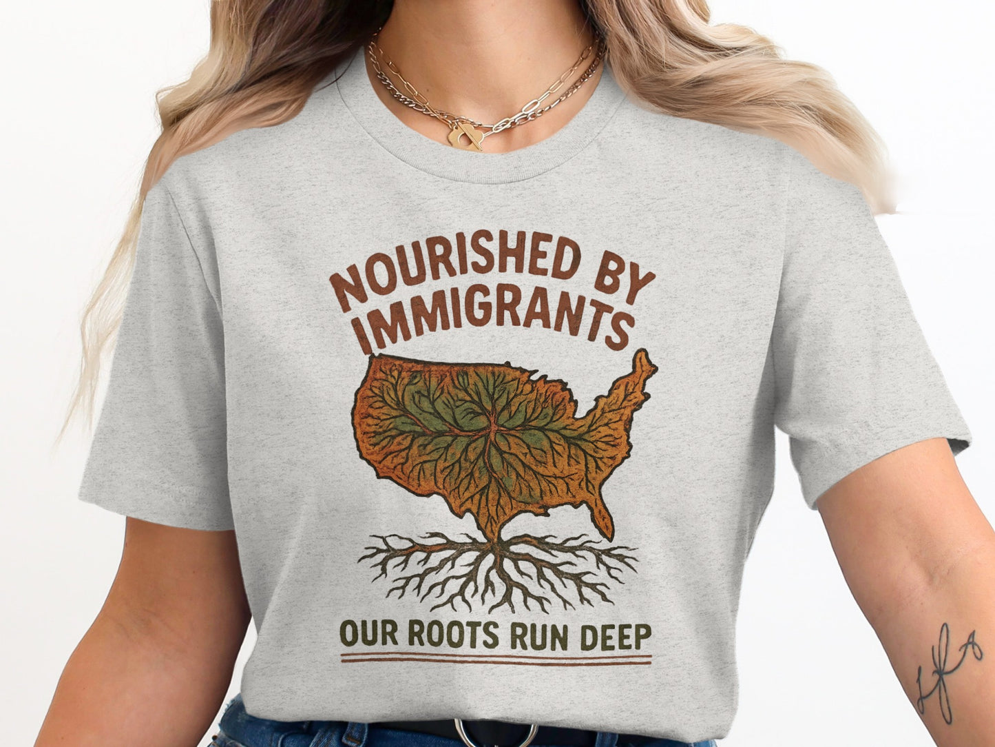 Nourished By Immigrants Our Roots Run Deep product type