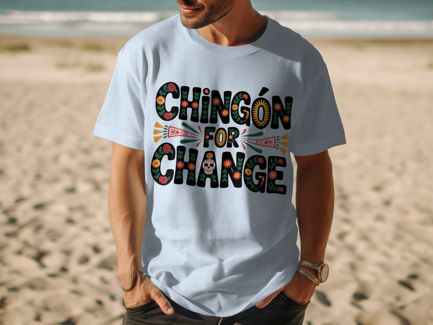 Chingón For Change Statement Graphic Tee product
