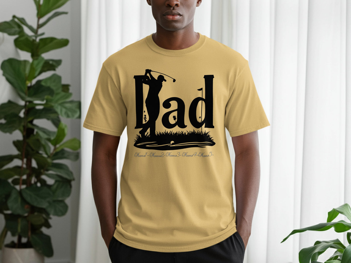 Dad Golfing Graphic T-shirt for Enthusiasts product type