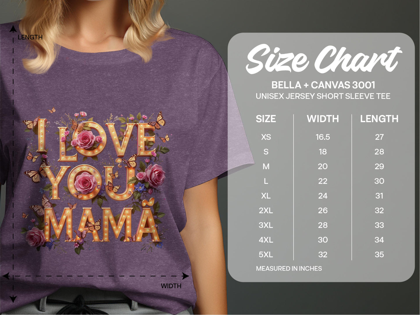 I Love You Mama Graphic Unisex Jersey Short Sleeve Tee product