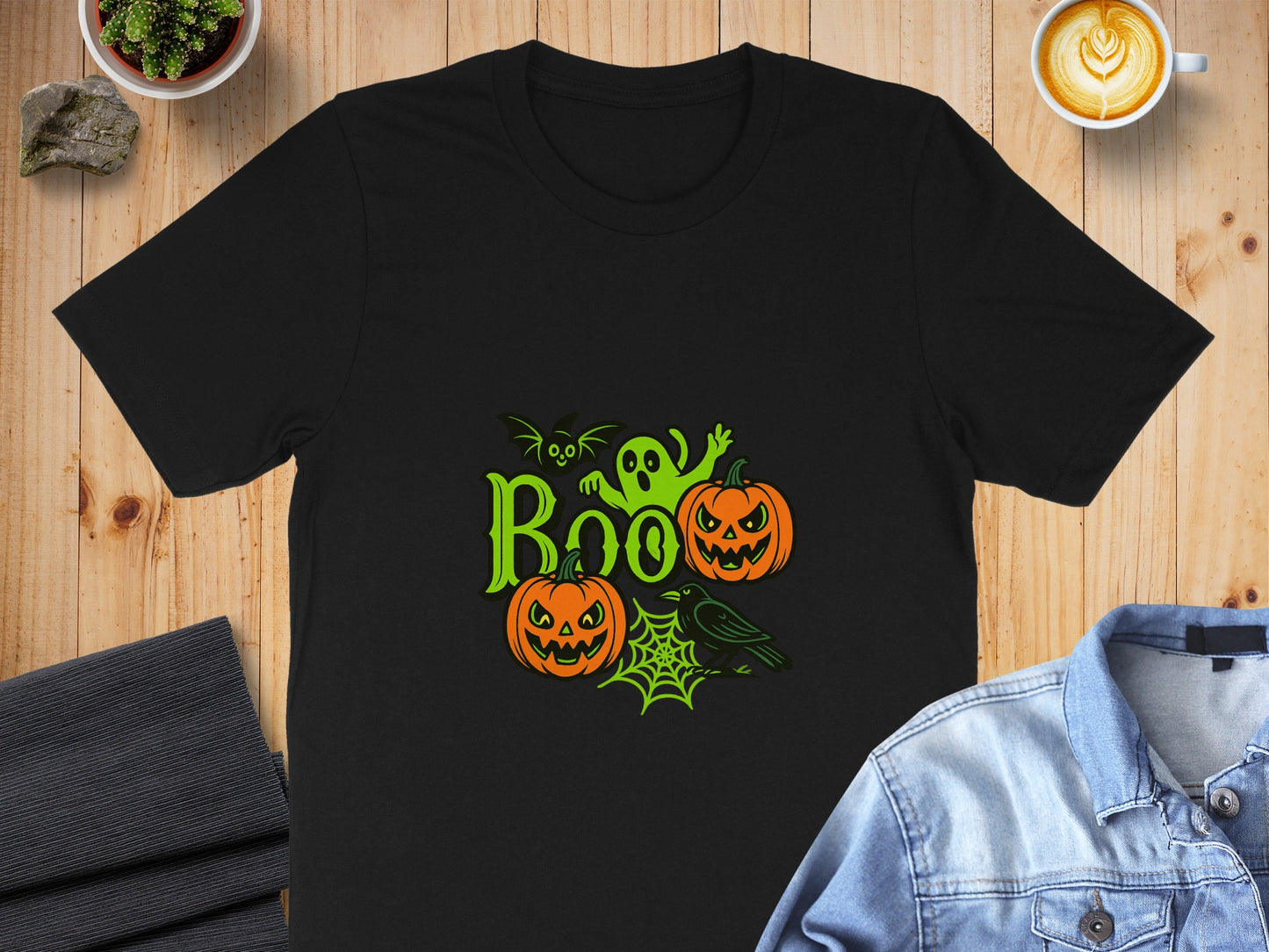 Boo Ghost Pumpkins and Spider Decorations T-shirt product