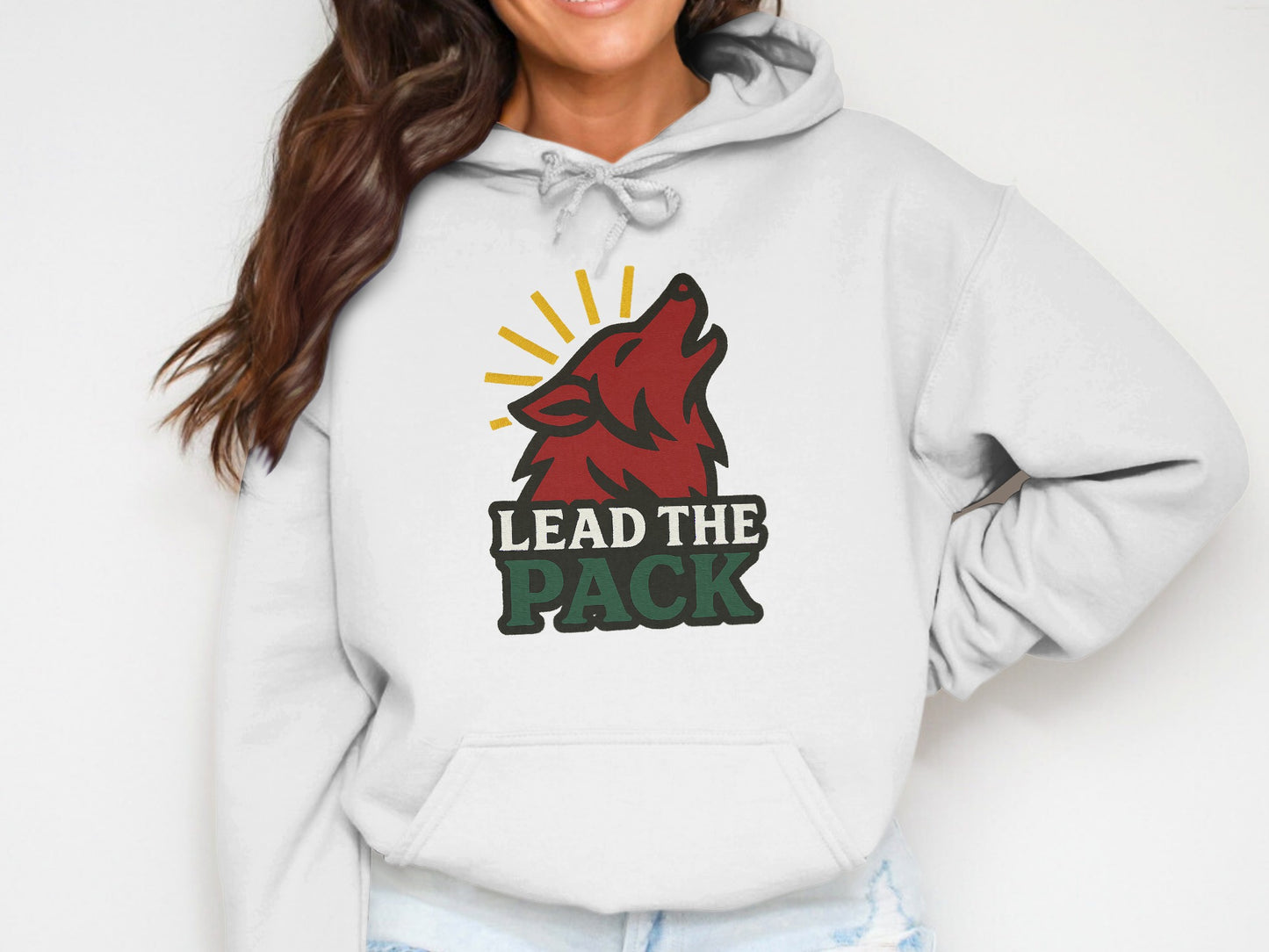 Lead The Pack Wolf Design Hoodie product