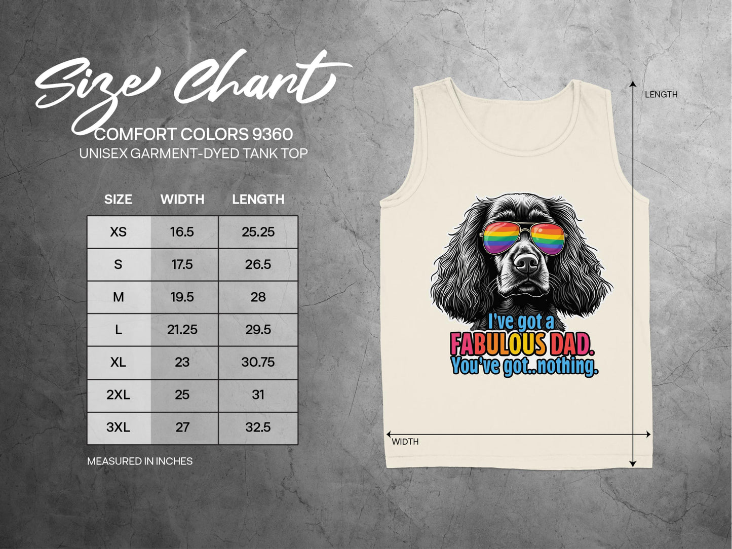 I've got a fabulous dad unisex garment-dyed tank top product