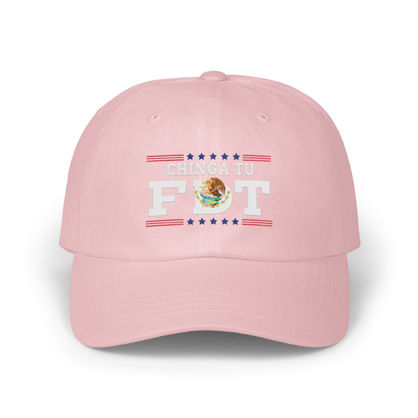 Chinga Tu Fun Unique Pink Dad Hat Embroidered Cap product