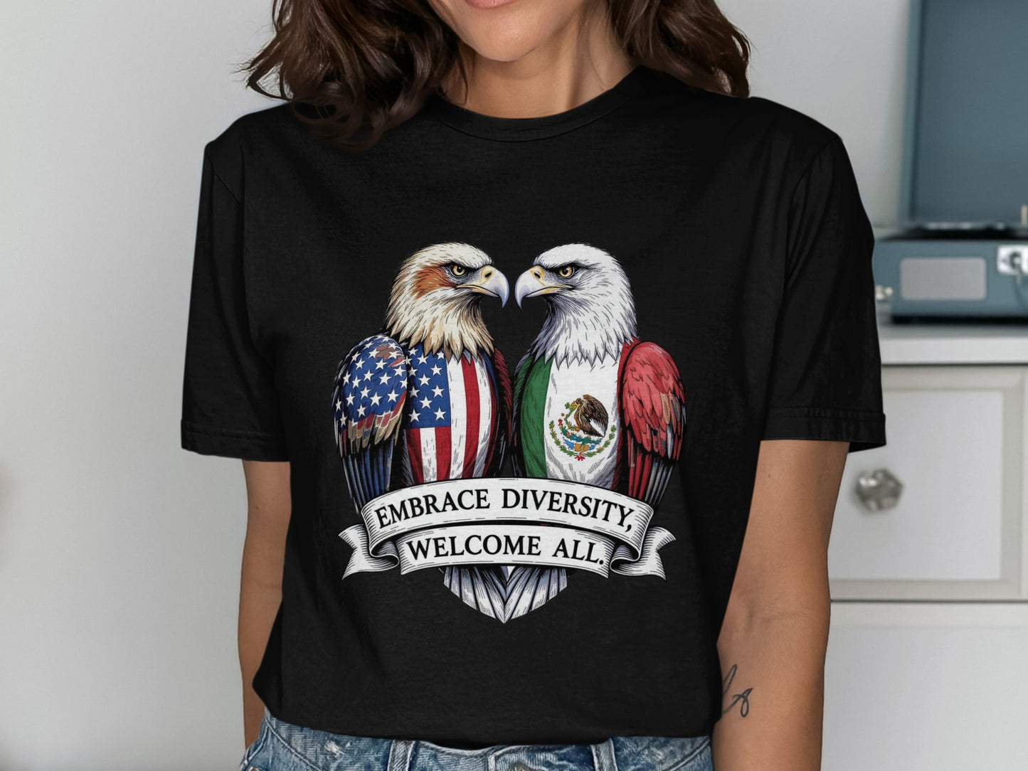 Embrace Diversity Welcome All Graphic Tee product