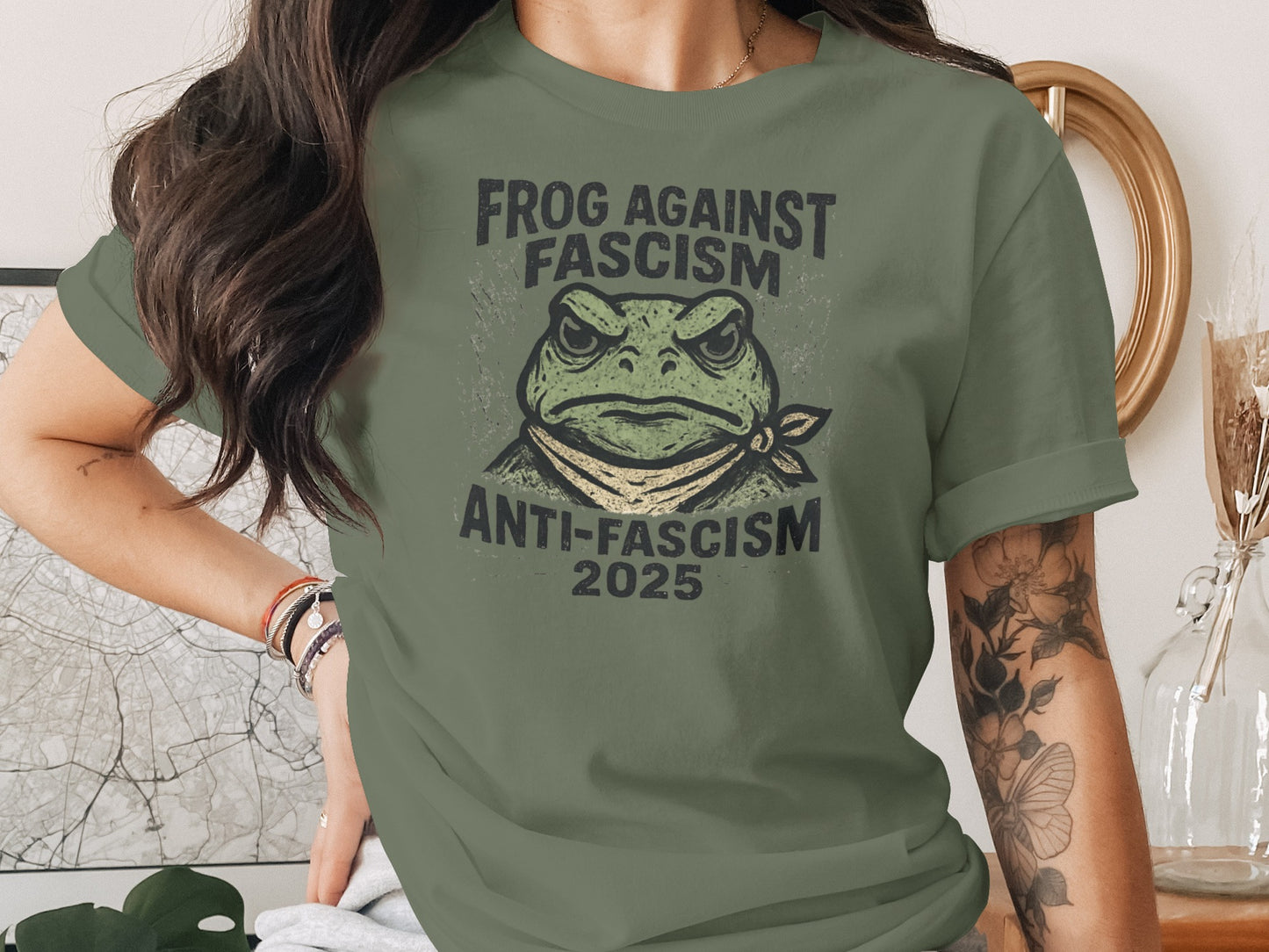 Frog against Fascism Anti-Fascism 2025 shirt