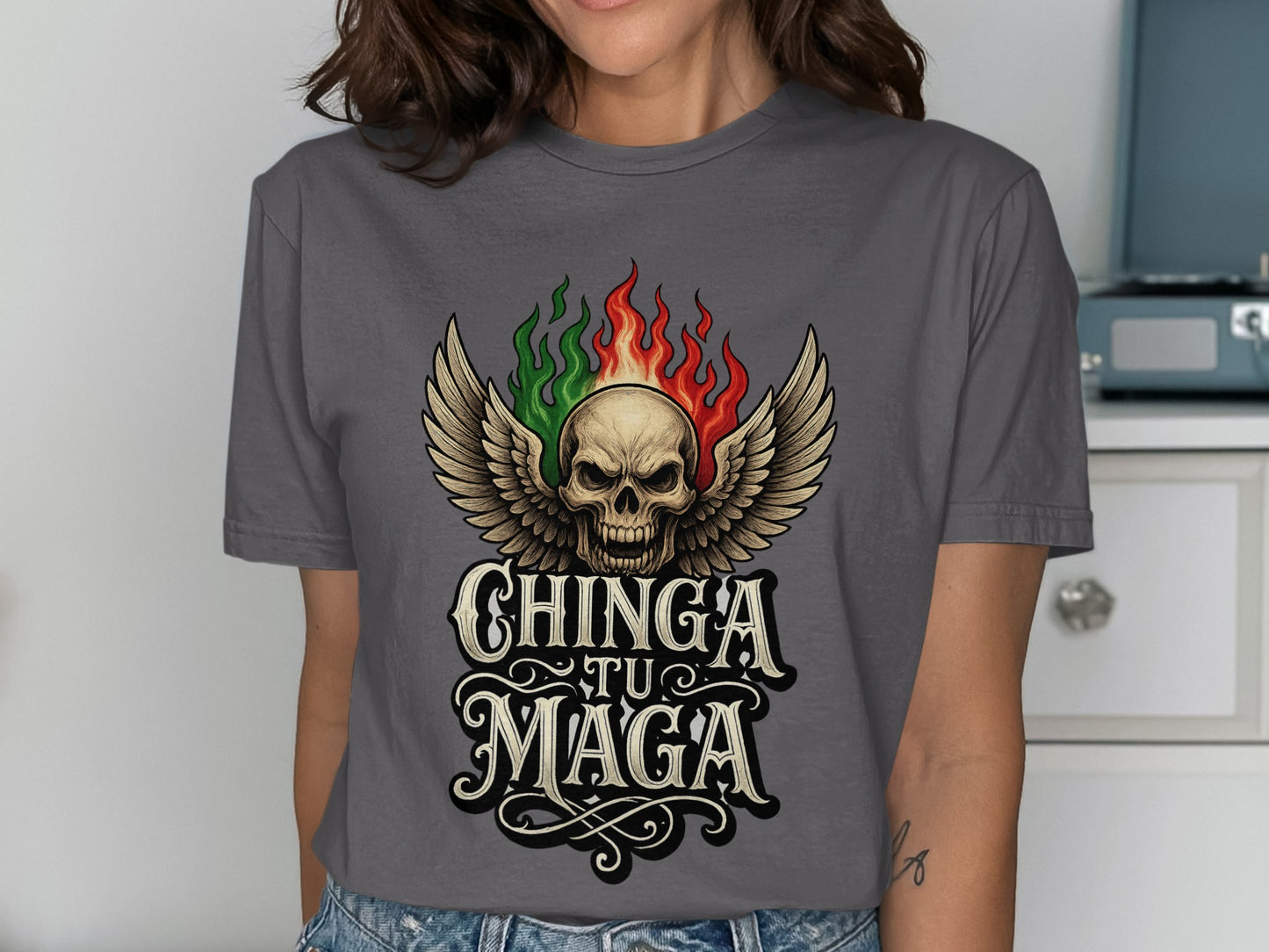 Chinga Tu Maga Graphic Tee Bold Statement Product