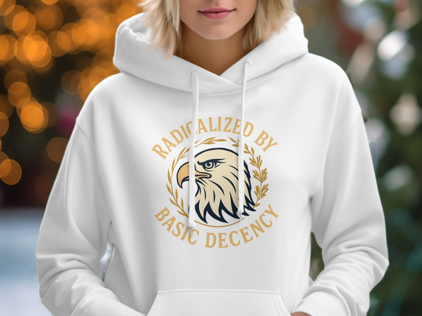 Radicalized by Basic Decency Print Hoodie product