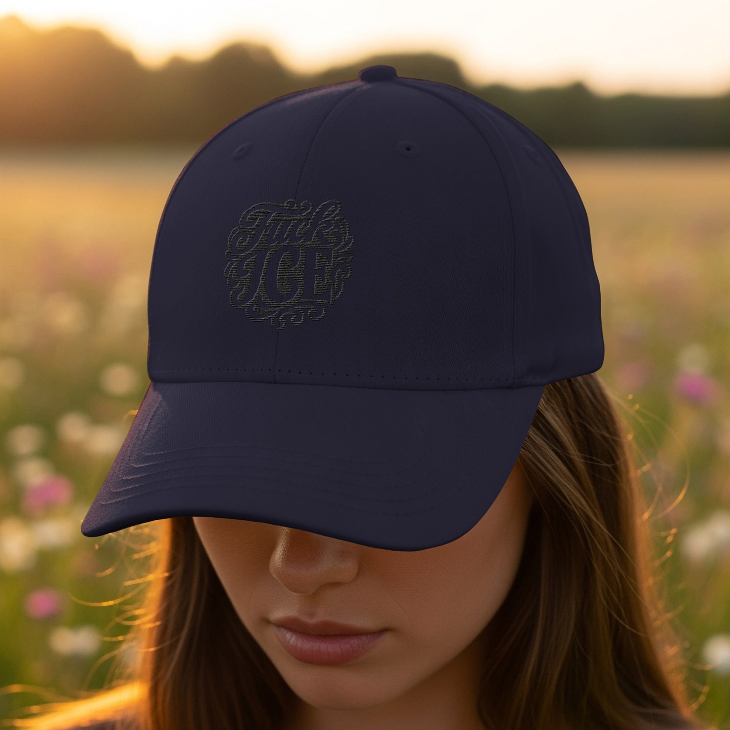 Bold Statement Text Embroidered Hat product