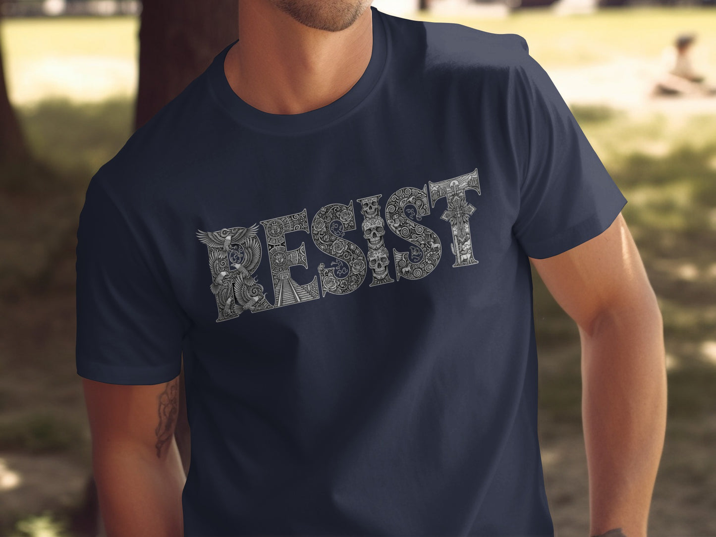 Resist Graphic Design Short Sleeve T-shirt product type