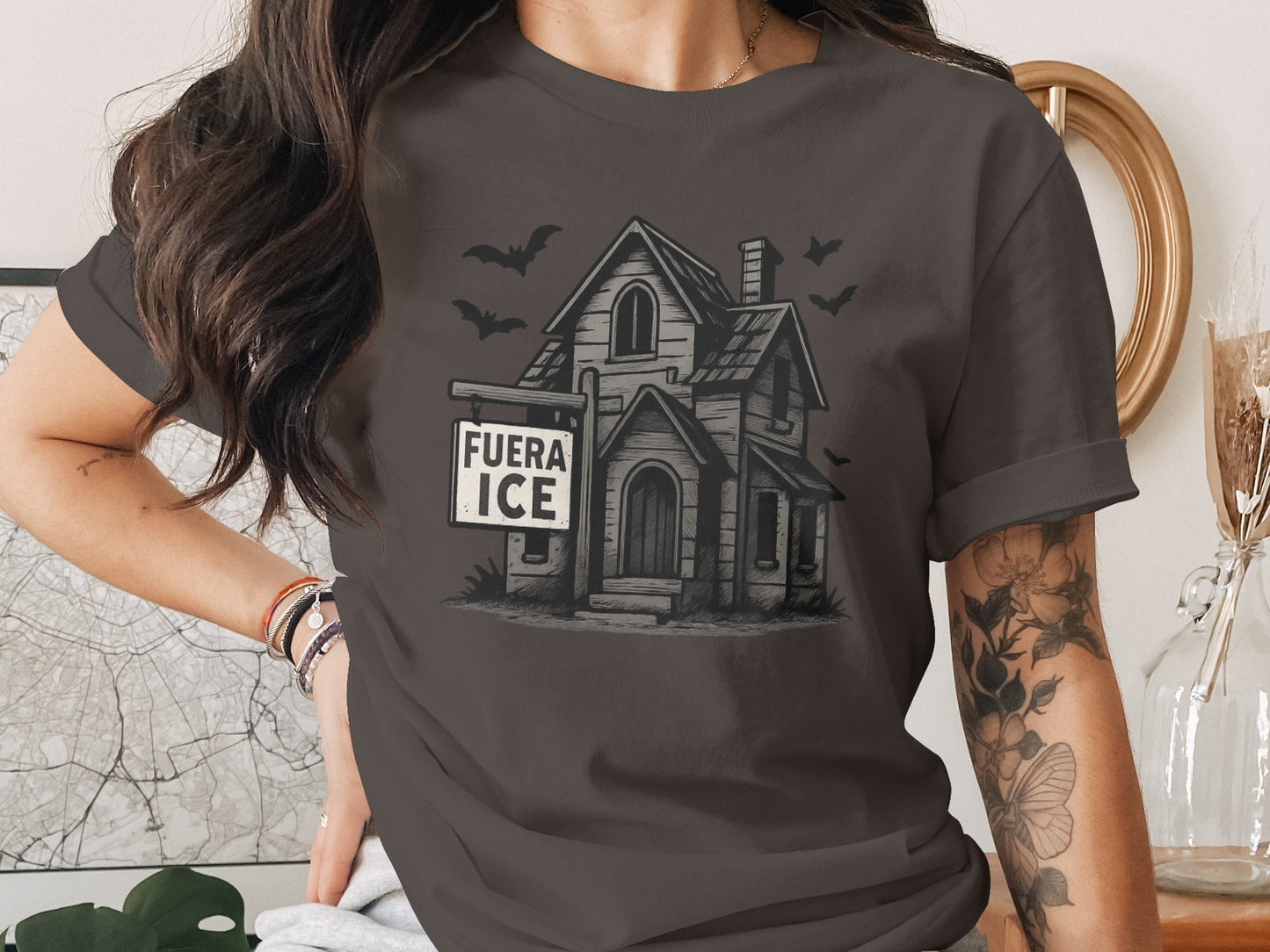 Fuera Ice Haunted House Graphic Tee Shirt product type