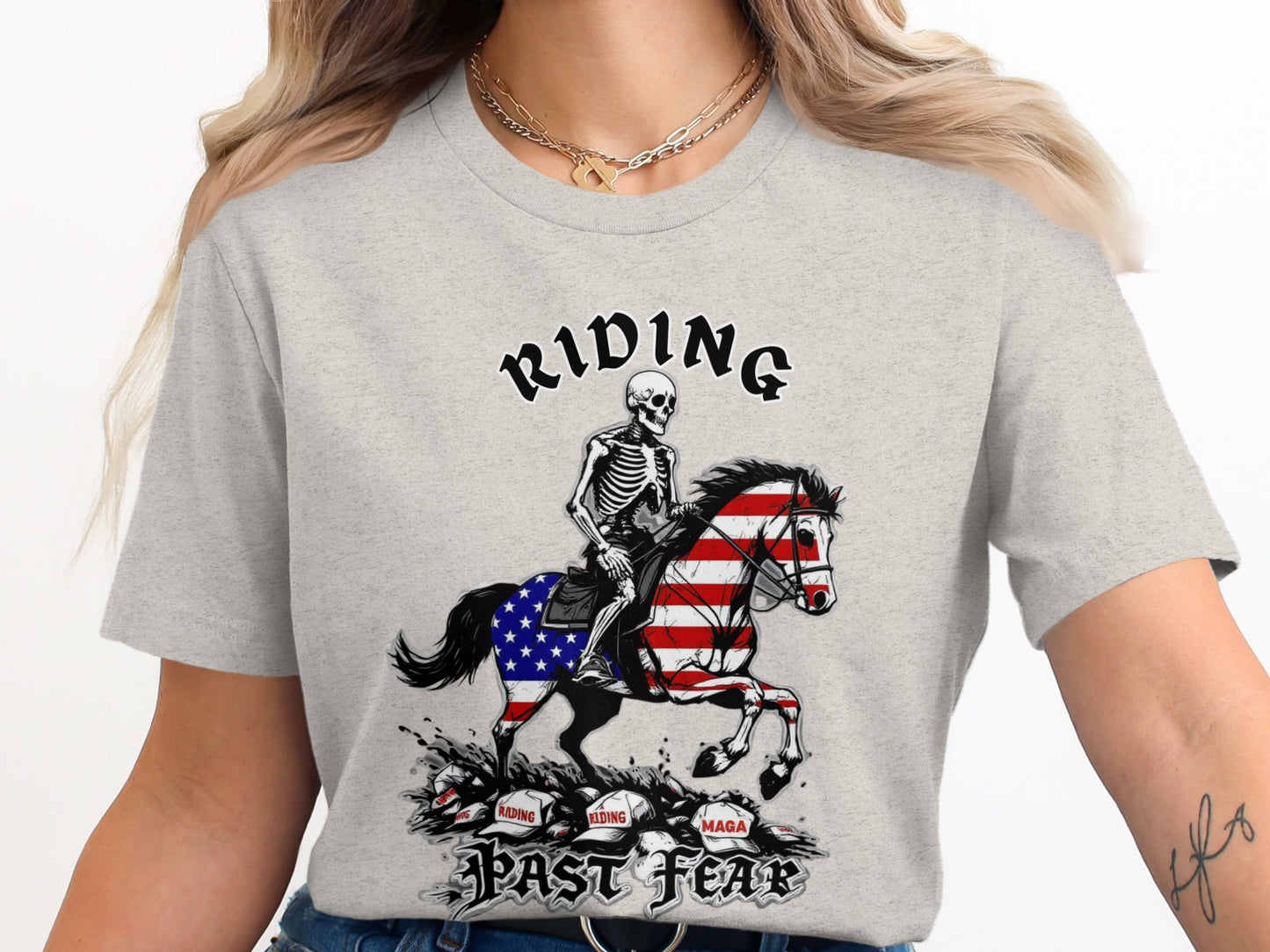 Riding Past Fear Graphic Tee product type