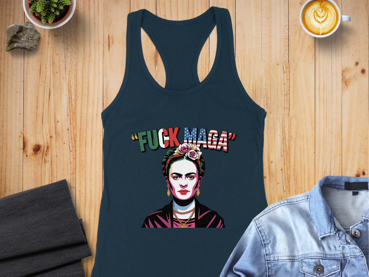 Bold Frida Inspired Tank Top with Statement Quote product