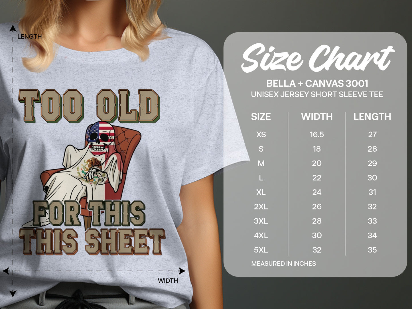 Too Old For This Funny Graphic T-Shirt product