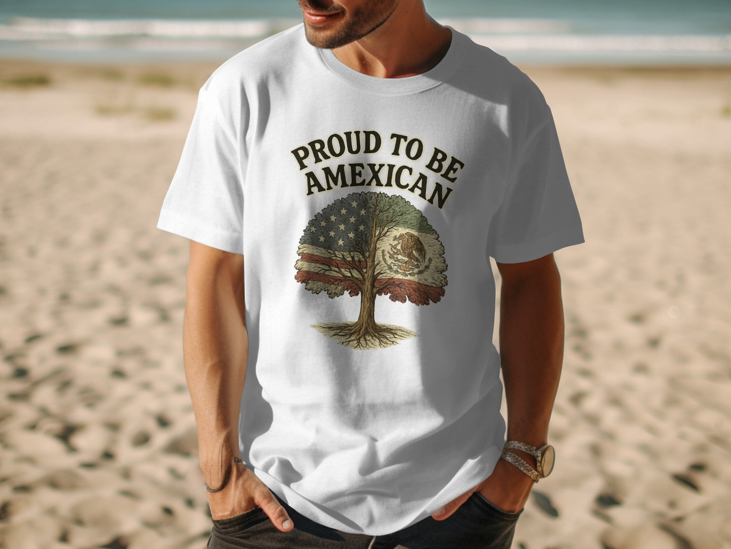 Proud To Be Amexican Graphic Tee Shirt product