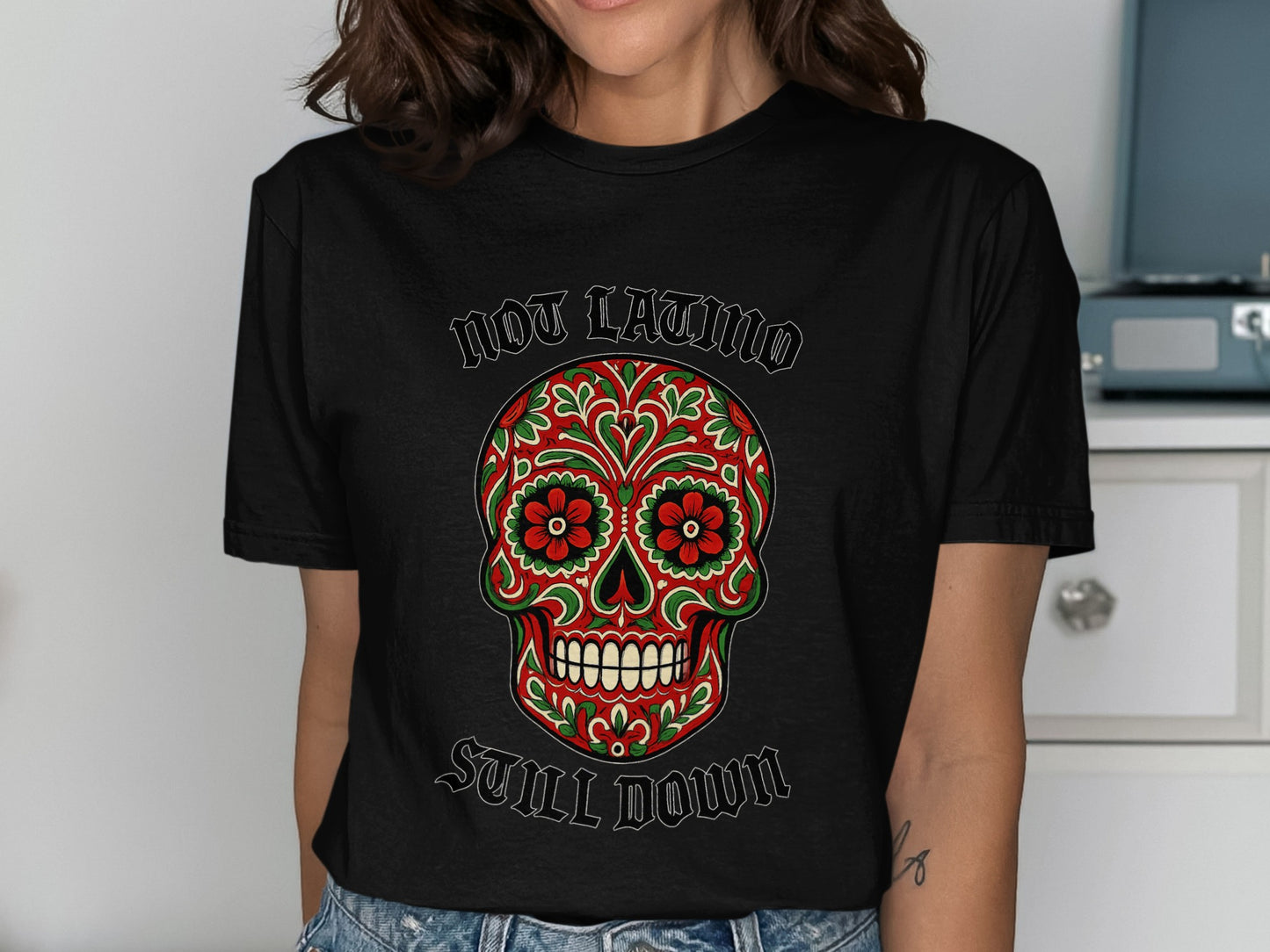 Stylish Skull Design Graphic Tee shirt Product