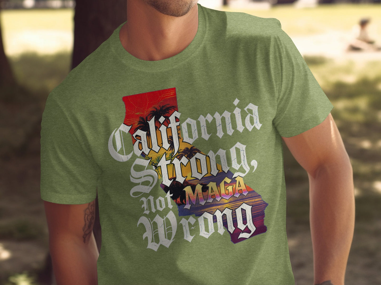 California Strong Not Wrong Graphic T-Shirt product type
