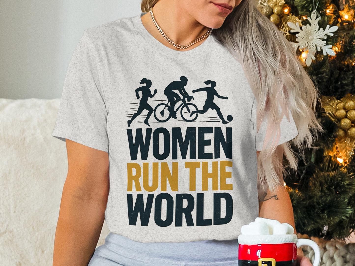 Women Run the World Sports Theme Shirt