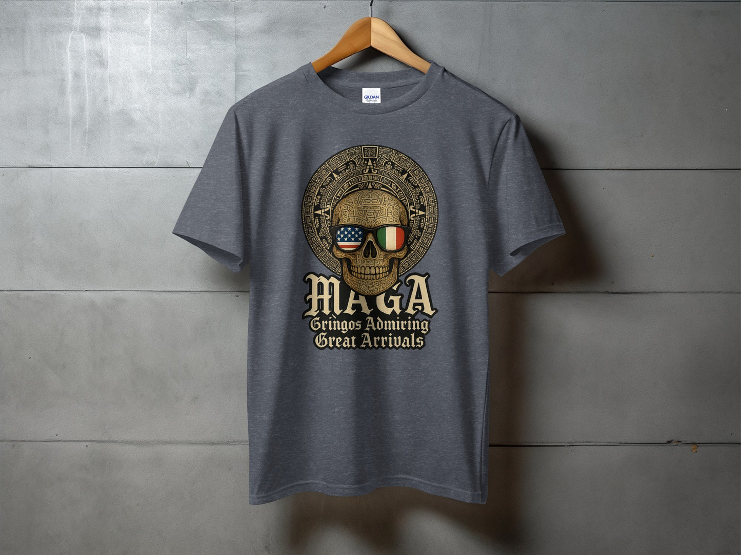 Gringos Admiring Great Arrivals Skull T-shirt product