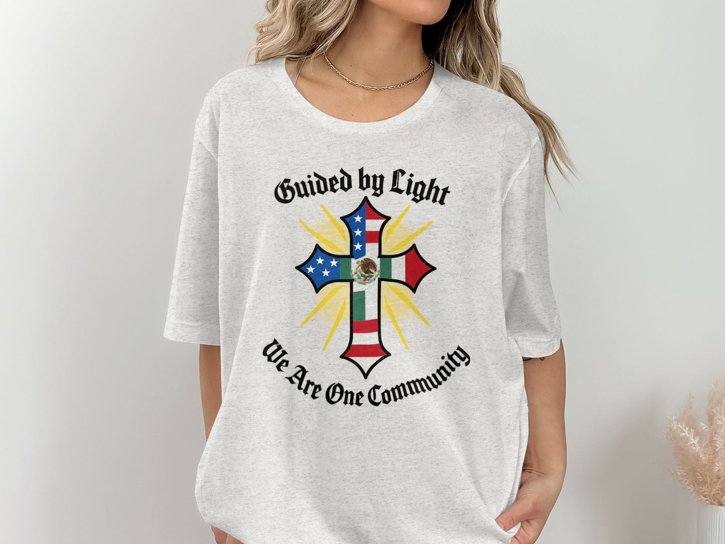 Guided by Light We Are One Community T-shirt product