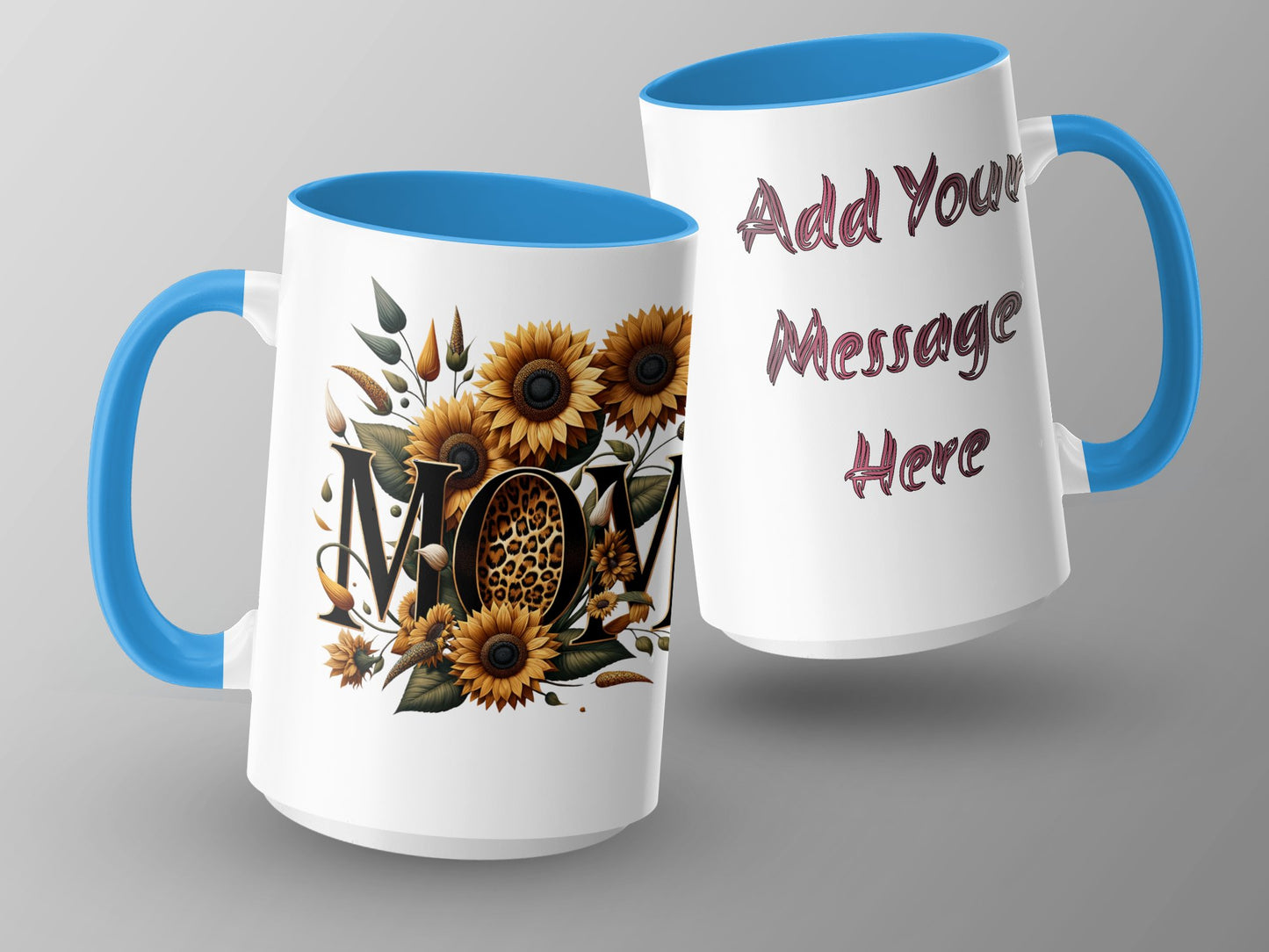 Customizable Floral Mom Mug with Sunflowers product type