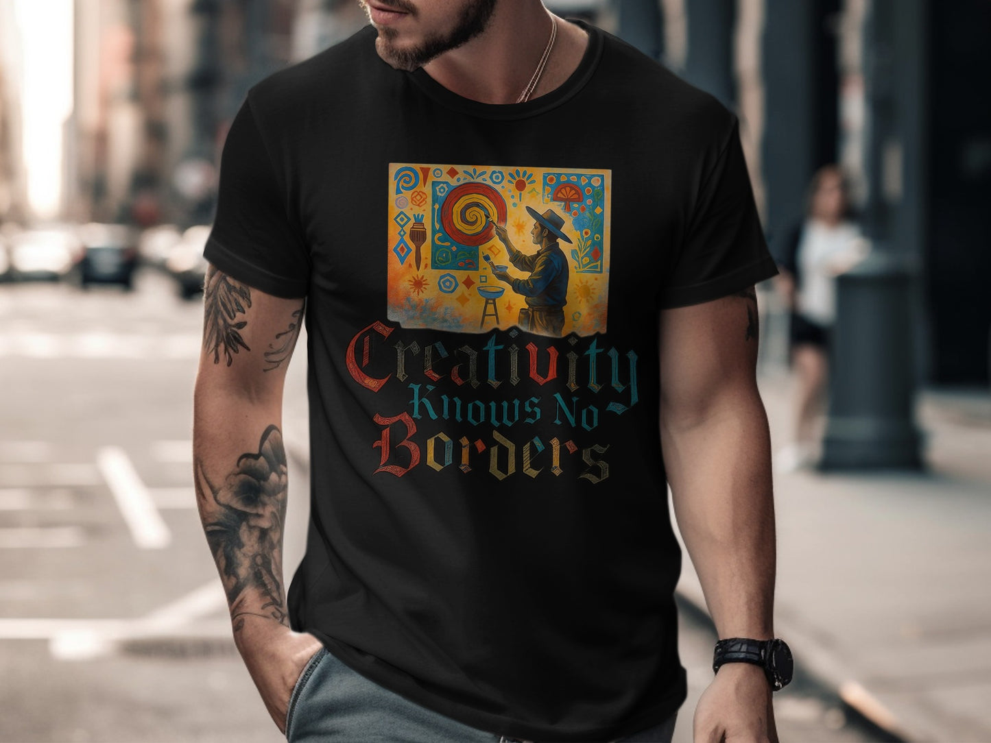 Creativity Knows No Borders Graphic Tee product
