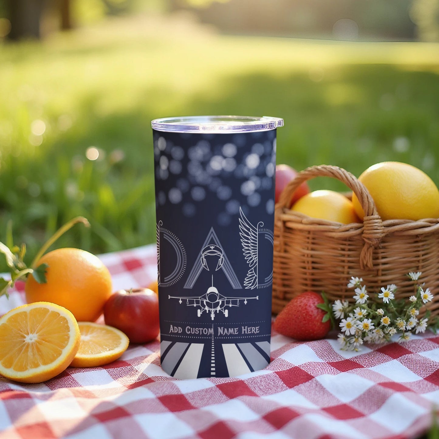 Personalized Dad Tumbler Add Custom Name Here product
