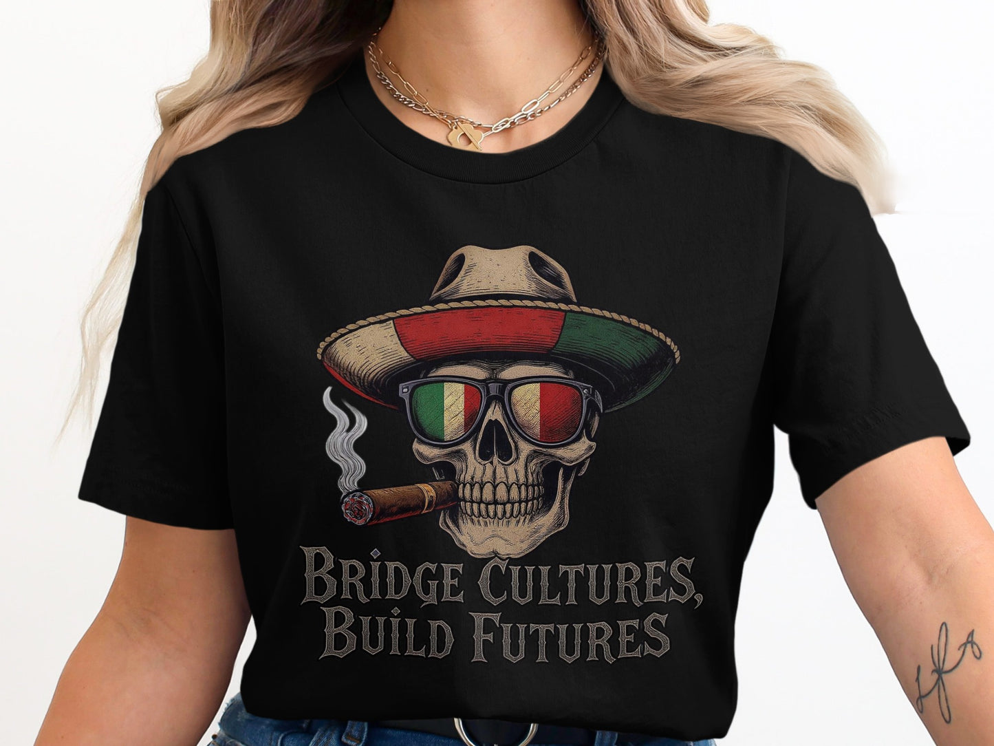 Bridge Cultures Build Futures Skull Design product