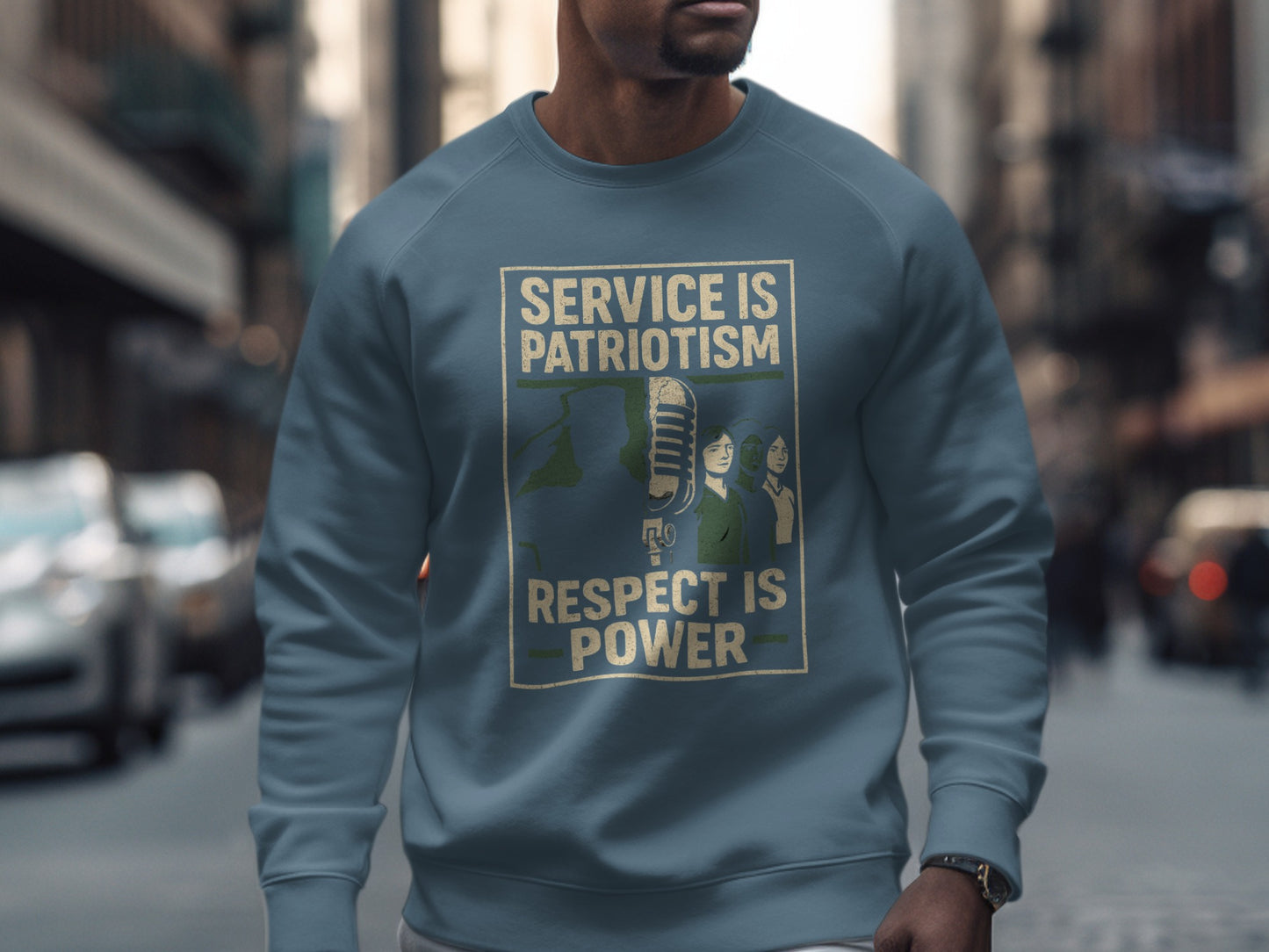Service Is Patriotism Respect Is Power product type