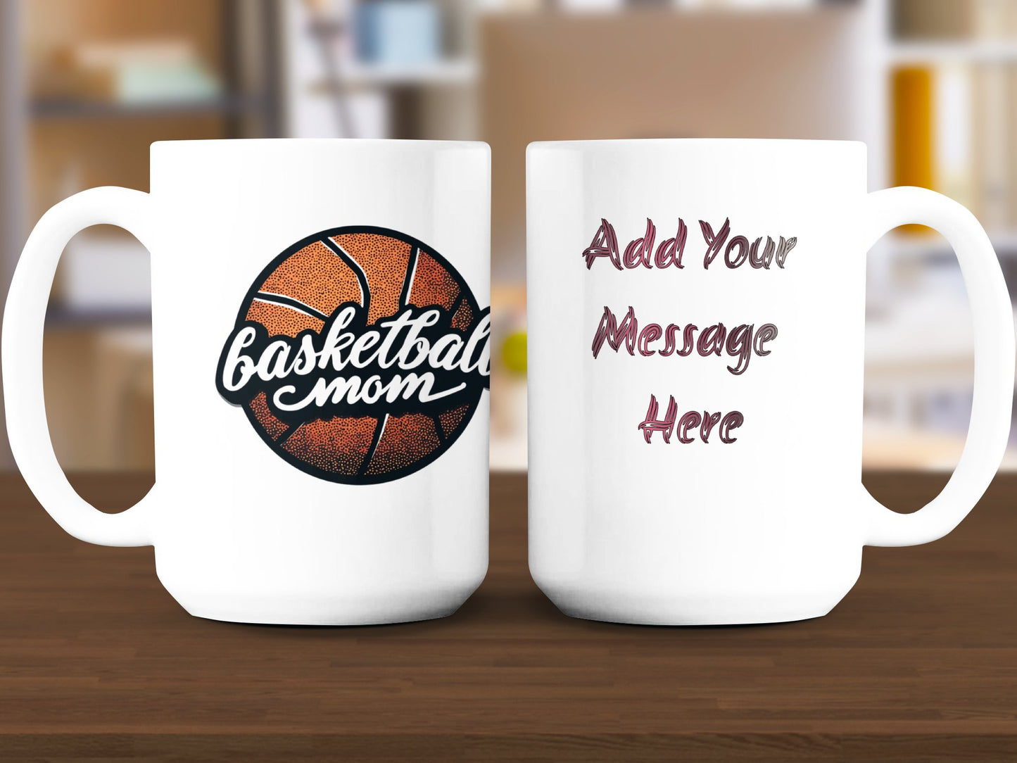 Basketball Mom Customizable Message Mug product type