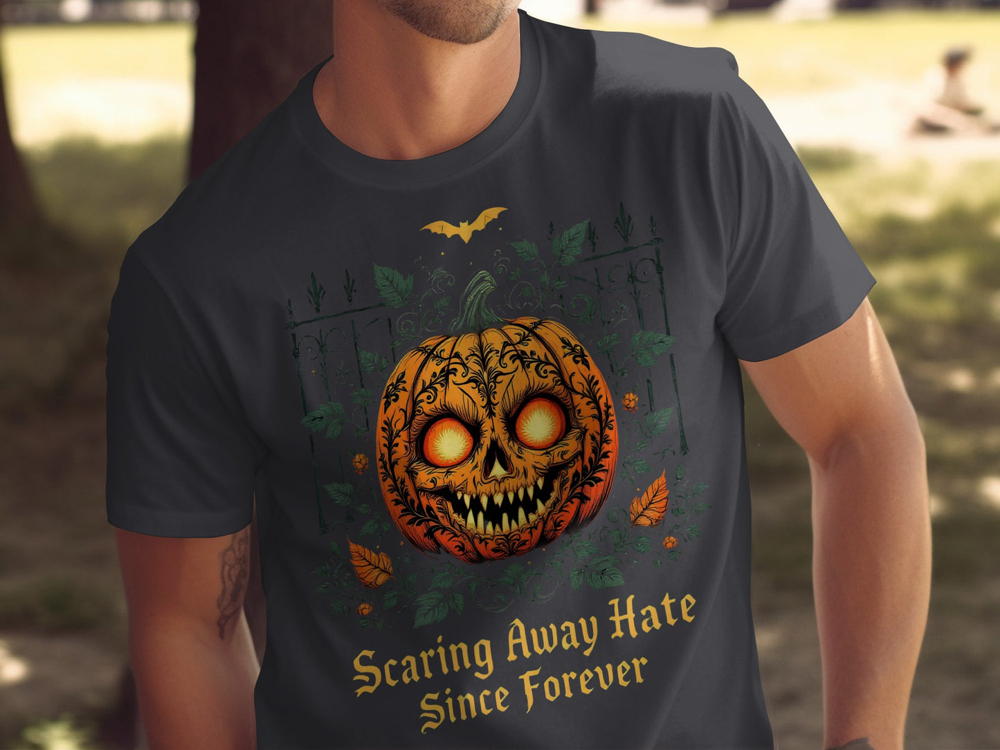 Scaring Away Hate Halloween Themed T-shirt Product