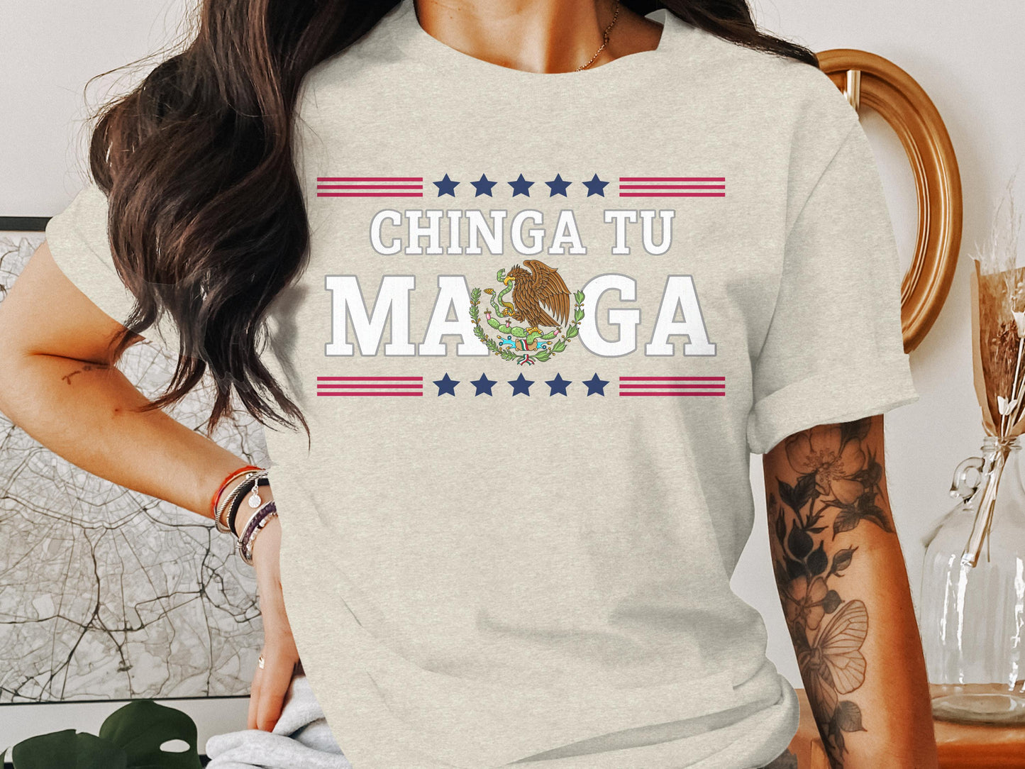 Chinga Tu Maga Printed Graphic Statement T-Shirt product