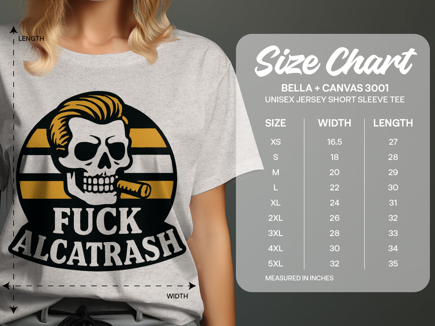 Graphic Tee with Skull Design Unisex Jersey Short Sleeve product