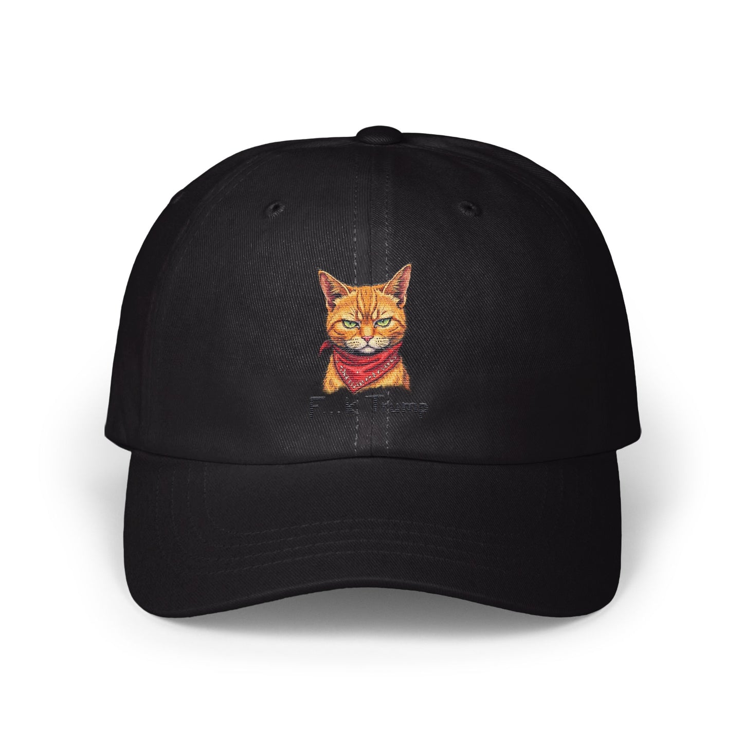 Cool Cat Wearing Bandana Featured on Black Hat product