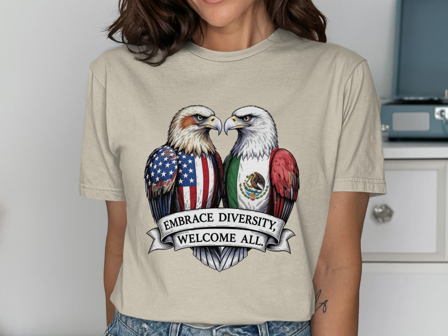 Embrace Diversity Welcome All Graphic T-Shirt Product