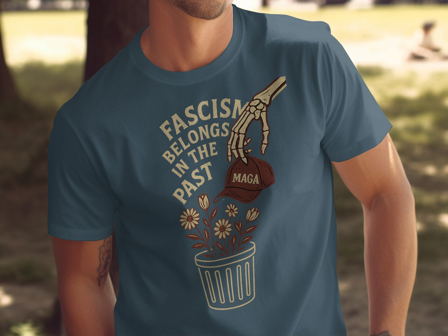Fascism Belongs In The Past Graphic T-shirt product
