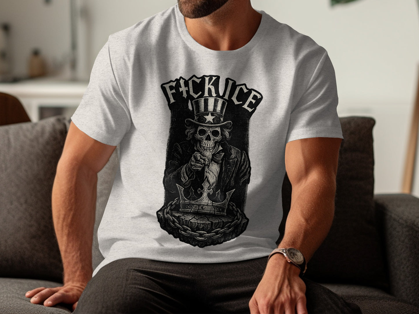 Skull Character Graphic Tee Shirt product type