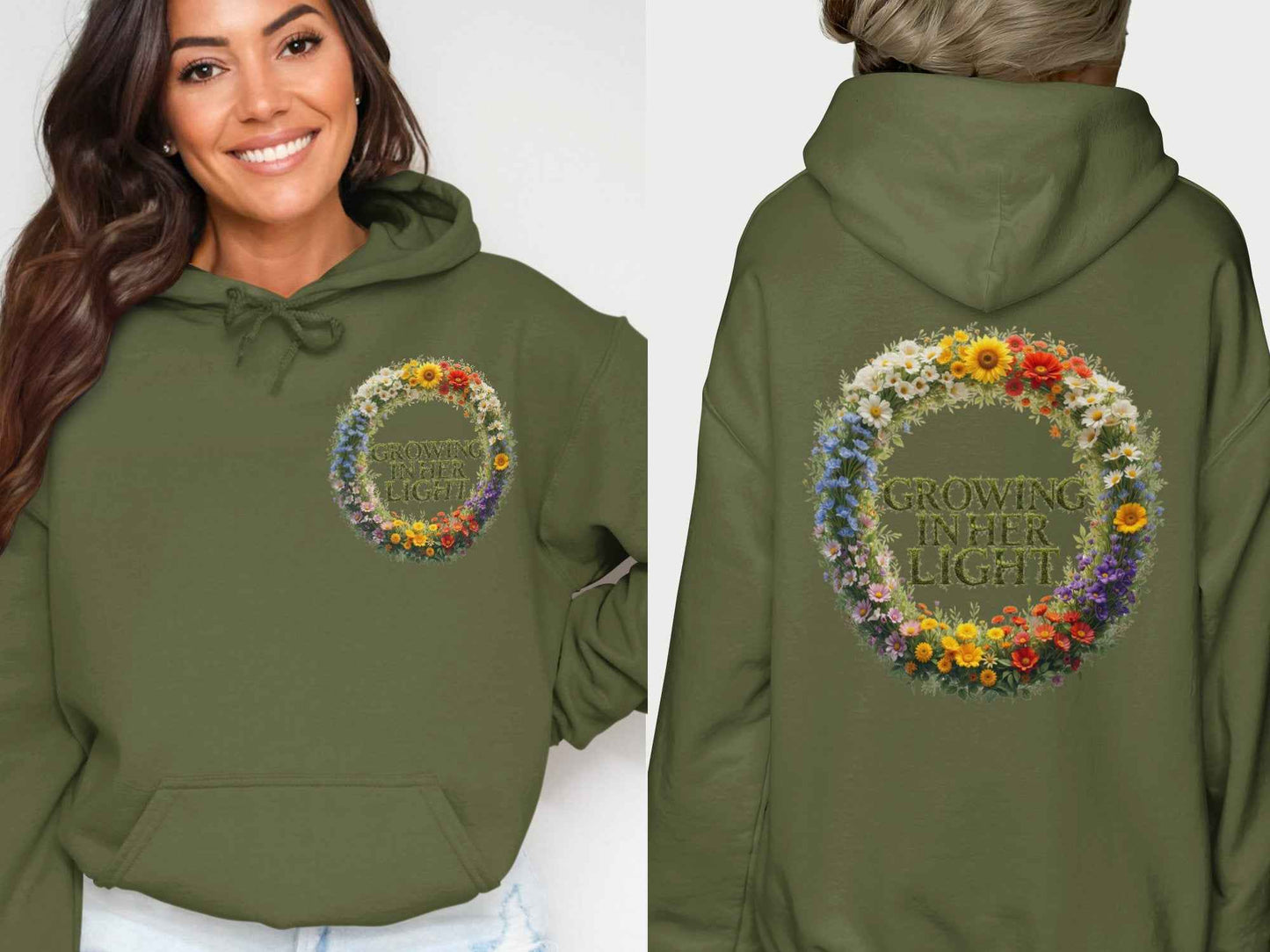 Mom Shirts: Unique Growing In Her Light Hoodies for Motherful Gifts