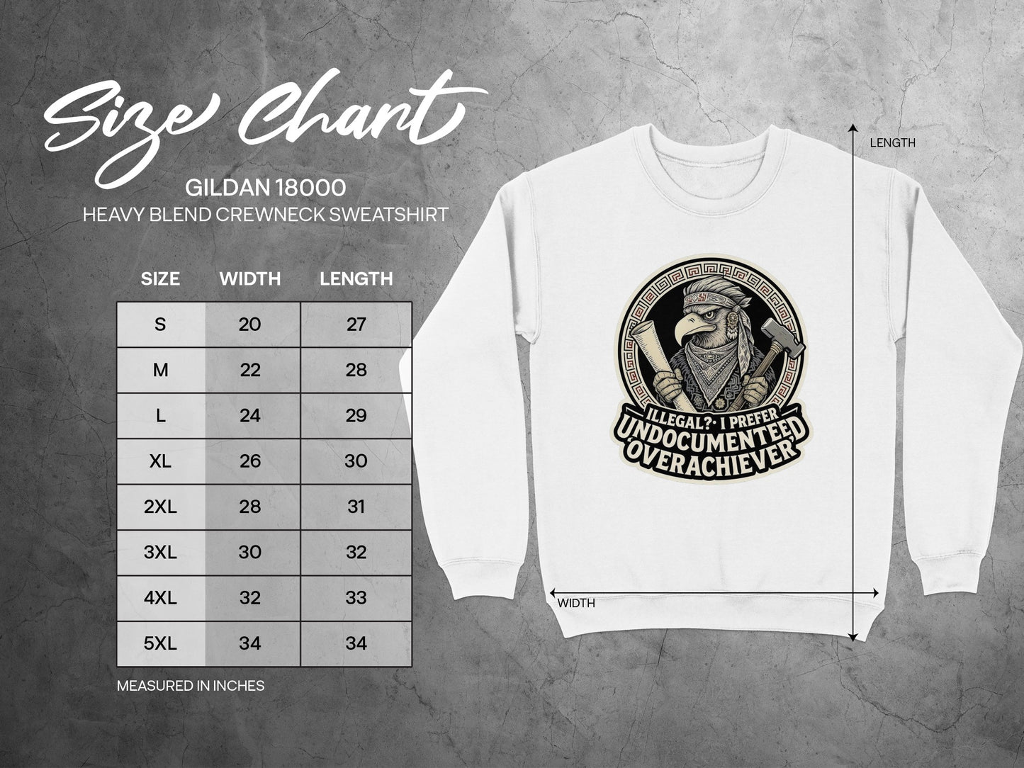 Illegal Overachiever Heavy Blend Crewneck Shirt product type